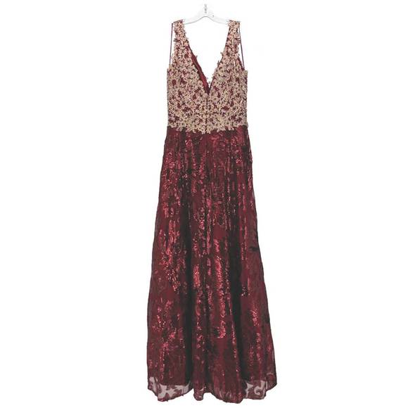 NEW MISS NEW YORK women's sequin tank dress in wine - Picture 1 of 1